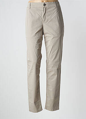 Pantalon chino tissage popeline taille normale gris SET femme
