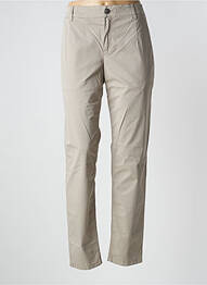 Pantalon chino tissage popeline taille normale gris SET femme