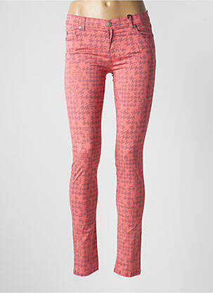 Pantalon slim taille basse taille basse rouge BLU ERIN femme