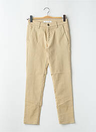 Pantalon chino taille basse taille basse beige FIVE femme
