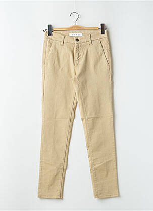 Pantalon chino taille basse taille basse beige FIVE femme