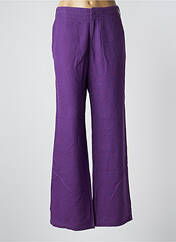 Pantalon large violet SALT & PEPPER pour femme seconde vue