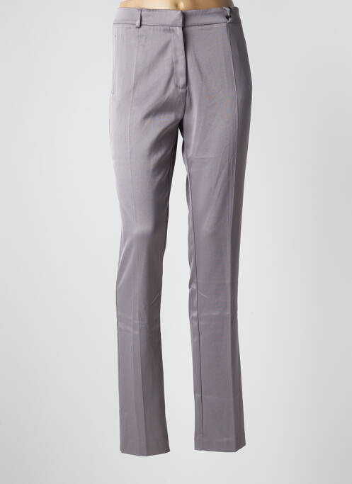 Pantalon slim taille normale taille normale gris LOLA femme