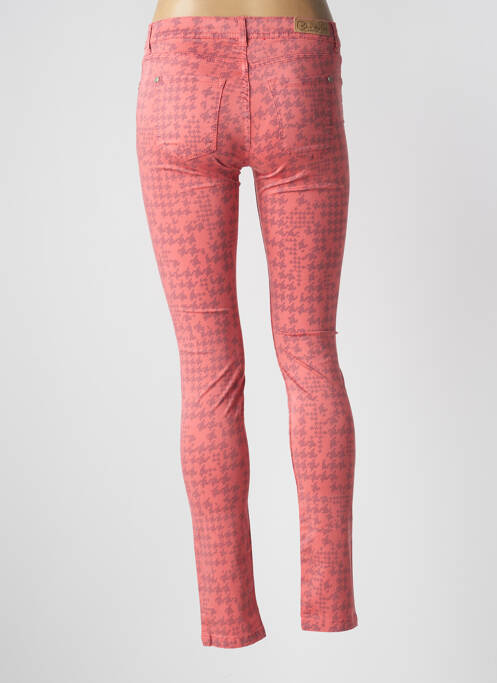 Pantalon slim taille basse taille basse rouge BLU ERIN femme