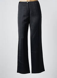 Pantalon droit taille à pinces taille basse noir LOLA femme