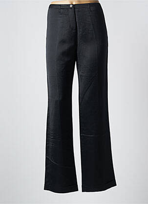 Pantalon droit taille à pinces taille basse noir LOLA femme