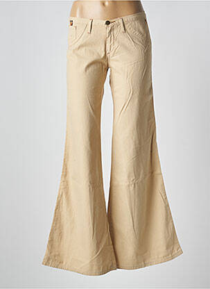 Pantalon flare taille basse taille basse beige CIMARRON femme