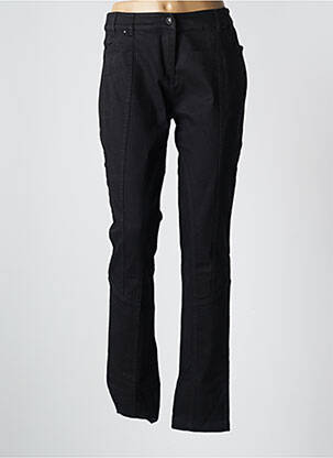 Jeans coupe slim stretch taille normale noir SALT & PEPPER femme