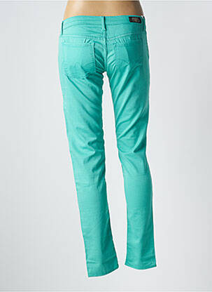 Pantalon slim taille basse taille basse vert LE TEMPS DES CERISES femme