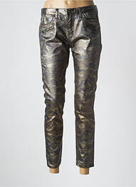 Pantalon 7/8 stretch taille basse vert CORLEONE femme