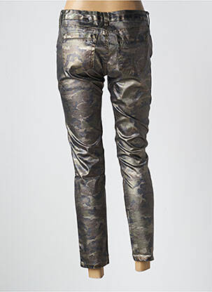 Pantalon 7/8 stretch taille basse vert CORLEONE femme