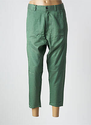 Pantalon 7/8 taille haute taille haute vert DIESEL femme