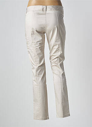 Pantalon chino broderie galons latéraux taille basse beige KOCCA femme