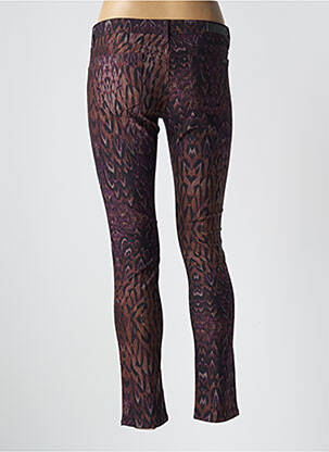 Pantalon slim taille basse taille basse violet REIKO femme