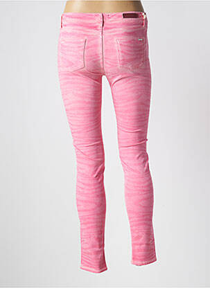 Jeans skinny stretch taille basse rose REIKO femme