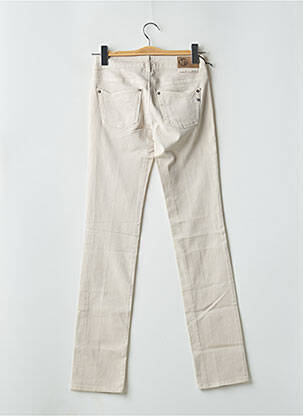 Jeans coupe slim taille basse taille basse beige NFY femme