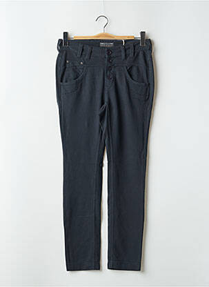 Pantalon droit stretch taille basse bleu FREEMAN T.PORTER femme