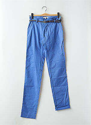 Pantalon chino taille basse taille basse bleu TRUE LEGEND femme