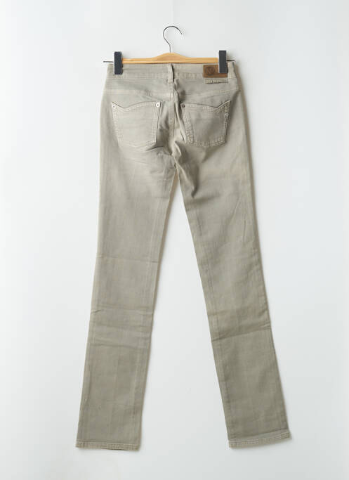 Jeans coupe slim stretch taille basse vert NFY femme