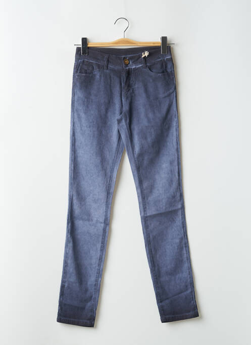 Pantalon slim stretch taille normale bleu MAYJUNE femme