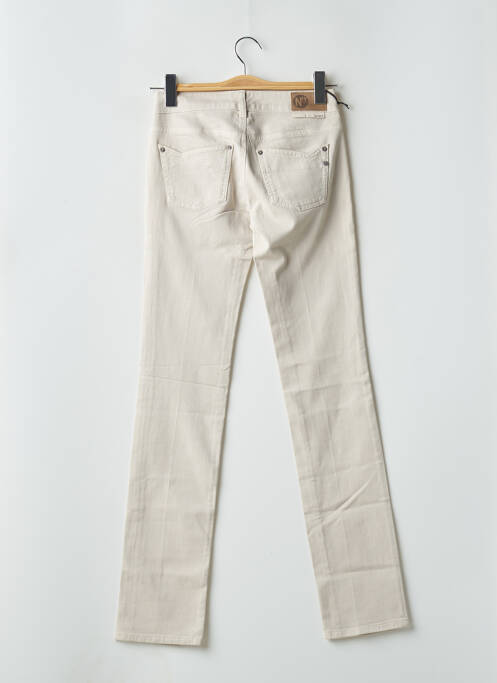 Jeans coupe slim beige NFY pour femme