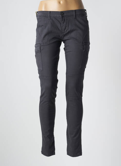 Pantalon cargo gris LE TEMPS DES CERISES pour femme