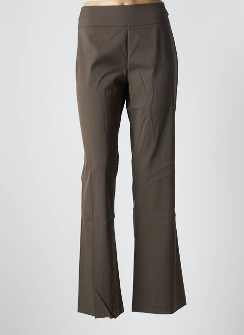 Pantalon droit marron LOLA pour femme