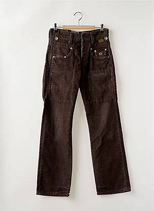 Pantalon droit stretch taille normale marron G STAR homme