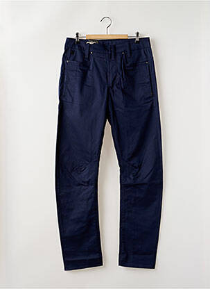 Pantalon slim tissage popeline taille normale bleu G STAR homme