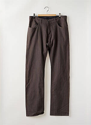 Pantalon droit tissage popeline taille normale gris TEDDY SMITH homme