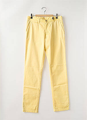 Pantalon chino stretch taille normale jaune HERO SEVEN homme