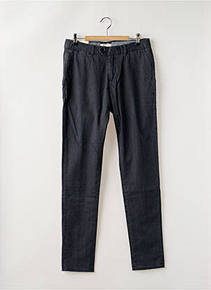 Pantalon chino fermeture zippée sous rabat avec crochet taille normale bleu SCOTCH & SODA homme