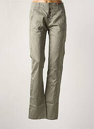Pantalon droit poches vert GIRBAUD femme