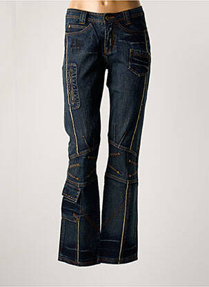 Jeans boyfriend poches bleu ET COMPAGNIE femme