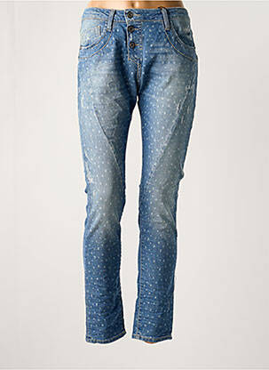 Jeans coupe slim poches bleu PLEASE femme