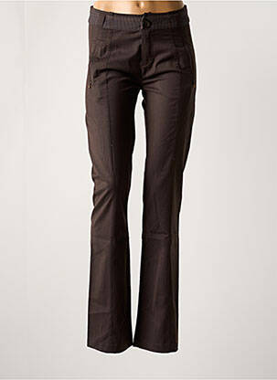Pantalon slim poches marron MC PLANET femme