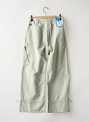 Pantalon droit fermeture zippée sous rabat boutonné vert JOST femme