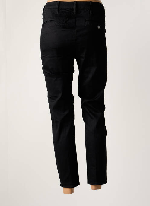 Pantalon 7/8 fermeture zippée sous rabat boutonné noir G STAR femme