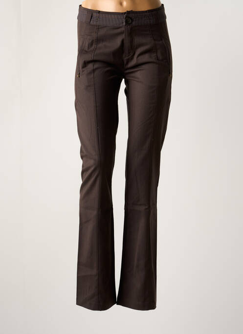 Pantalon slim marron MC PLANET pour femme