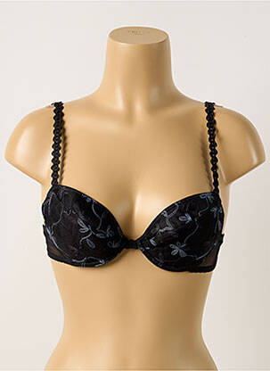 Soutien-gorge effet matière satinée haut soutien-gorge avec mousse de rembourrage amovible noir PASSIONATA femme