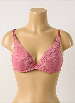 Soutien-gorge effet matière satinée haut soutien-gorge moulé rose PASSIONATA femme