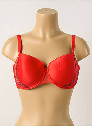 Soutien-gorge effet matière satinée haut soutien-gorge moulé rouge PASSIONATA femme