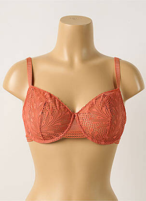 Soutien-gorge effet matière satinée haut soutien-gorge emboitant orange PASSIONATA femme