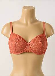 Soutien-gorge effet matière satinée haut soutien-gorge emboitant orange PASSIONATA femme