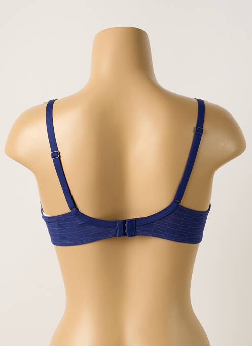 Soutien-gorge effet matière satinée haut soutien-gorge moulé bleu PASSIONATA femme