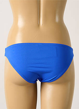 Bas de maillot de bain effet matière satinée culotte bleu ANTIGEL femme