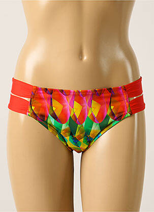 Bas de maillot de bain imprimé fantaisie culotte rouge ANTIGEL femme