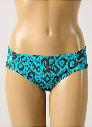 Bas de maillot de bain imprimé fantaisie culotte bleu ANTIGEL femme