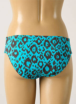 Bas de maillot de bain imprimé fantaisie culotte bleu ANTIGEL femme