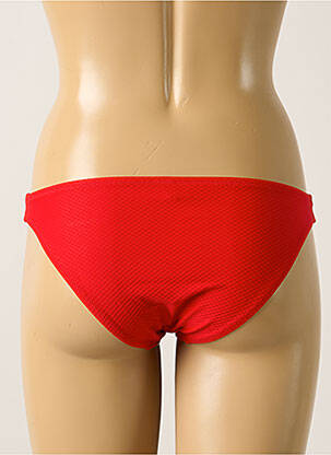 Bas de maillot de bain effet matière satinée culotte rouge ANTIGEL femme